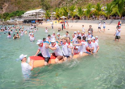 Beach games help connect Vedan staff